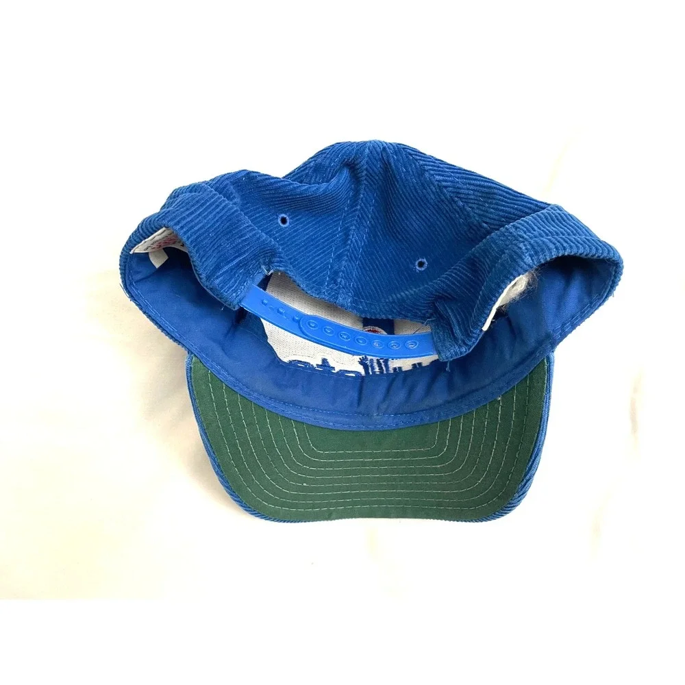 Vintage Washingon Bullets Corduroy Snapback Hat Cap Blue Pro Star NBA 90s
